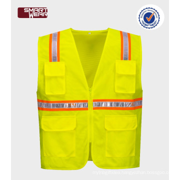 hi vis workwear reflective safety vest for road